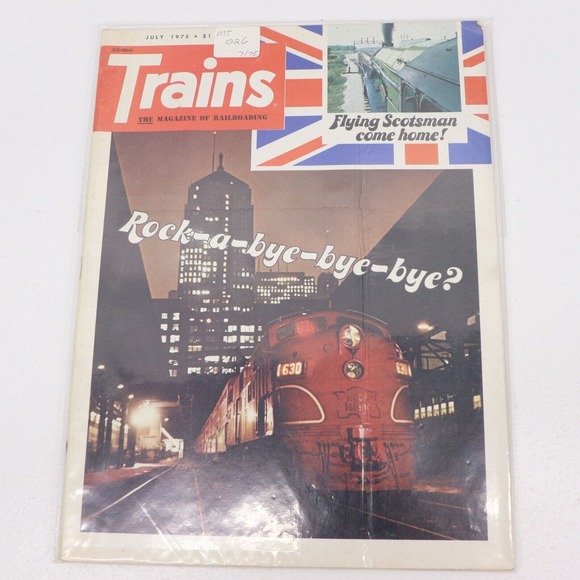 Trains Magazine 1975 Lot of 10 - Picture 8 of 11